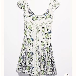 Free People Ponderosa Mini Dress in Ivory